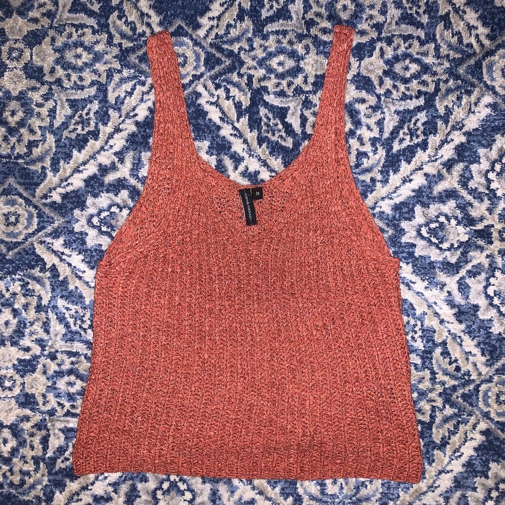 NWOT Knit Sleeveless Top in Peach
